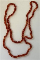 PRETTY BEADED AMBER NECKLACE