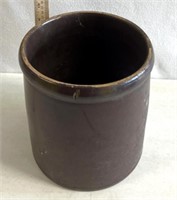 2 gallon, stoneware crock/chipped and cracked