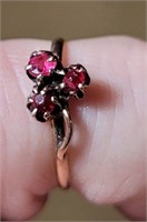 10k Yellow Gold and Ruby Victorian Ring