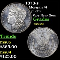 1878-s Morgan $1 Grades Choice+ Unc