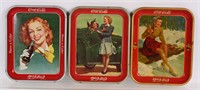 3- COCA COLA TRAYS 1941, 1942, & 1948