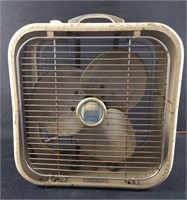 Vintage Penney's Metal Box Three Speed Fan