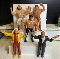 5-Titan Wrestling figures  1984/85/86