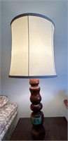 Wooden Lamp 32" Tall