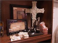 12 religion-inspired items: pictures, cross,