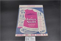 Jolson Story Sheet Music Swanee. Featured in