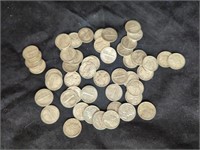 (50) AV & SILVER MERCURY DIMES