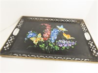 Vintage Tole painted tray