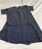 Vintage polkadot skirt suit elastic waistband
