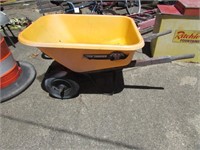 true temper double wheel wheelbarrow