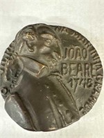 Very heavy large bronze bust coin of JOAO BEARE