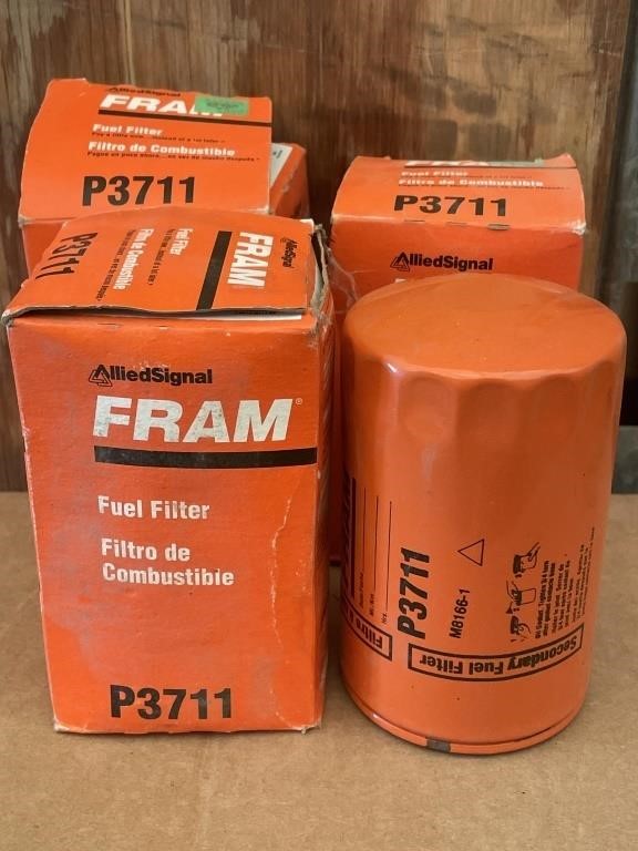 Lot of four Fram P3711 Oil Filters.