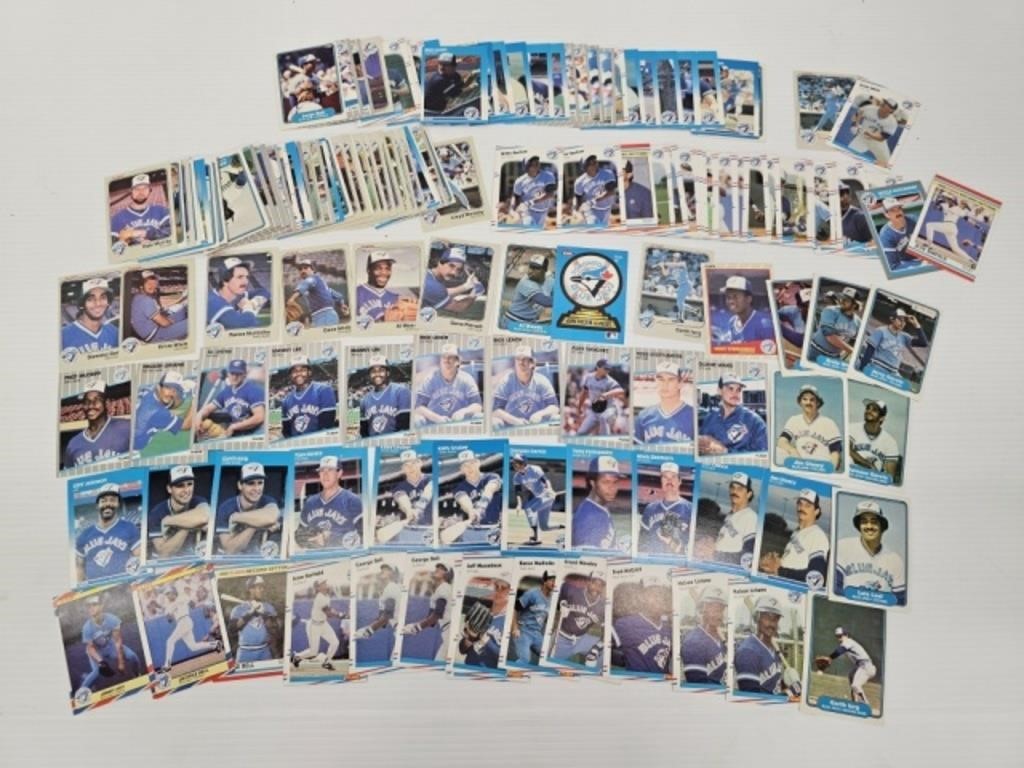 1980'S FLEER BLUE JAY CARDS - 1982-85, 1987-89