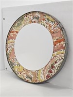 WINE BARREL MIRROR - 22" DIAMETER