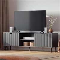 Contemporary Fluted Tv Stand - Media Console