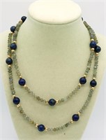 Labradorite & Lapis Lazuli Necklace