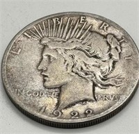 1922 Peace Dollar San Francisco
