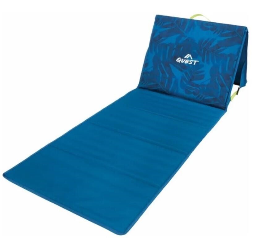 Quest Lay Flat Lounger - Blue Floral