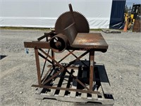 Vintage Table Belt Driven Buzz Saw