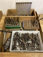 Box of Assorted Drill Bits & Miscellaneous