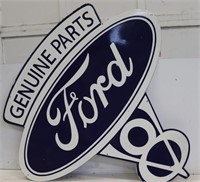 ANTIQUE PORCELAIN 42" FORD SIGN