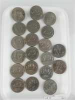 20 CANADIAN ONE DOLLAR COINS 1969-1984