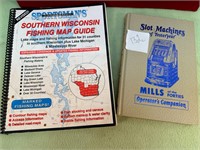 2 BOOKS SOUTHERN WI FISHING MAPS & SLOT MACHINES
