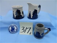 (4) Sleepy Eye Convention Pieces - Miniature Mug,