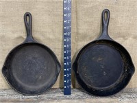 2 Wagner cast iron skillets