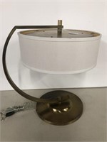 Mid Century Brass Table Lamp, 19 1/2"