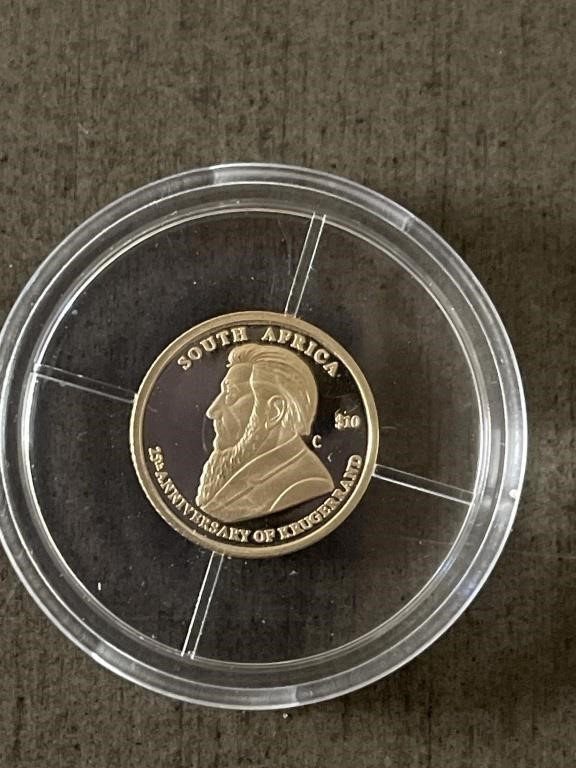 WORLDS SMALLEST GOLD COIN WITH COA