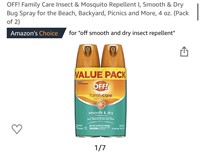 Brand New Off Familycare Insect Repellent Twin