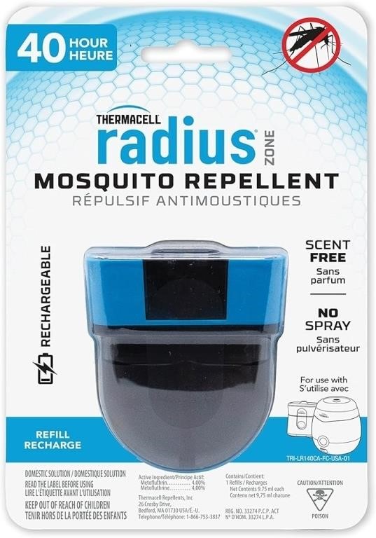 Sealed-Thermacell- Mosquito Repeller