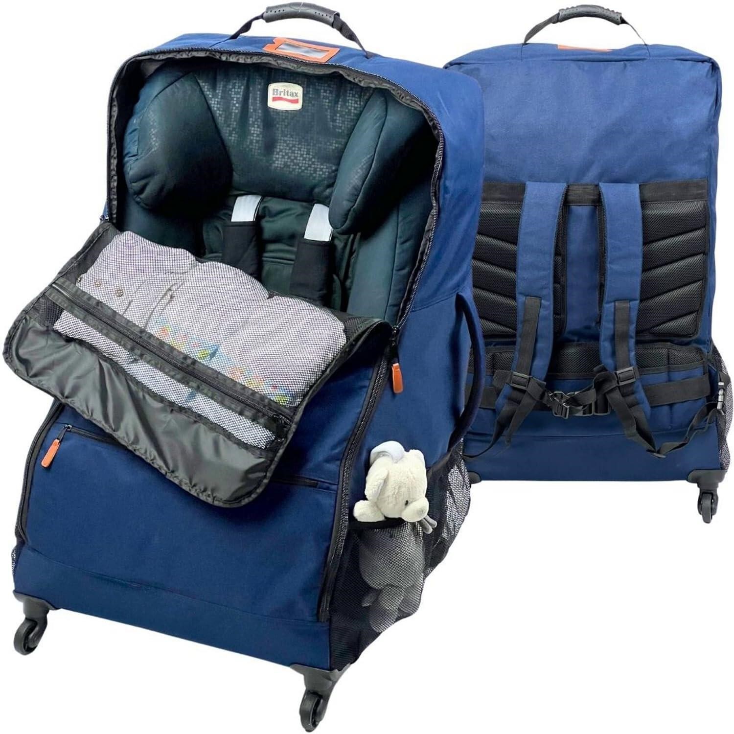 MUMINOON Car seat Travel Bag with Wheels and Backp
