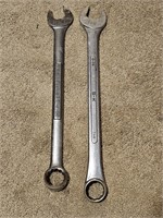 Two 1 1/8th Open/Close Wrenches Craftsman & S-K