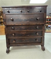Antique Hand Crafted Tall Chest/Dresser