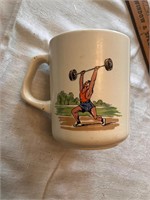 Vintage FTD Hand made Mens sports mug