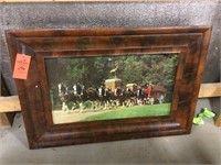 39” x 27” framed Budweiser Clydesdales pic