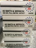 4 boxes of “Winchester”  40 cal ammo