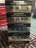 5 boxes of “Browning”  30-30 ammo