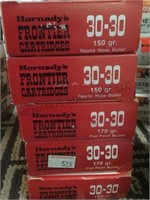 5 boxes of “Hornadys”  30-30 ammo