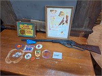 Children's toys and badges