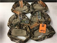 Lot of 6 Camo Winter Hats