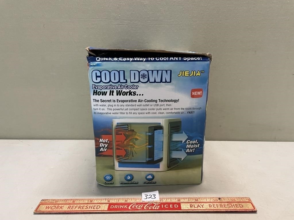 COOL DOWN EVAPORATIVE AIR COOLER IN BOX