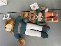 MIAMI DOLPHINS PLUSH BEAR (WITH TAGS)