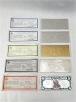 4 Silver Certificates & 1 Gold Certificate