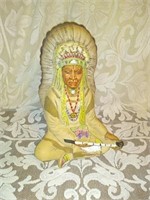 Ceramic hand painted indian
