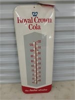 Metal Royal Crown cola thermometer 26x10