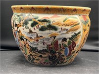 VTG Chinese Porcelain Jardiniere Oriental Planter