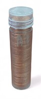 Uncirculated roll of 1963-D Lincoln Cent coins.